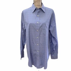Brooks Brothers Blue Prince of Wales Check Shirt Size 16.5- 4/5